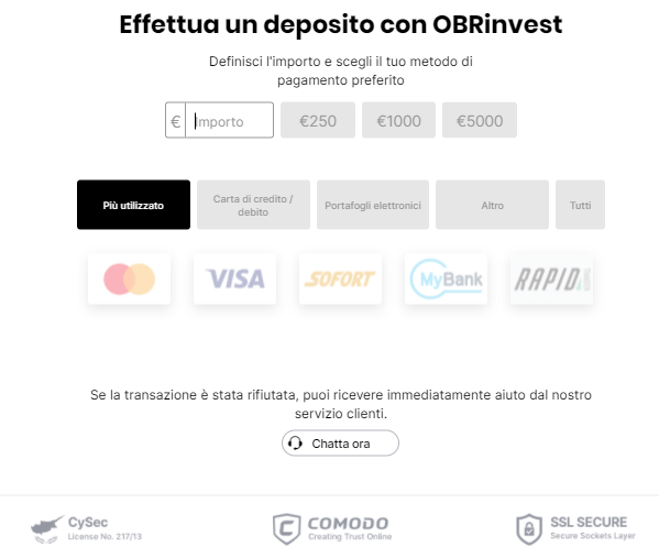 Deposito OBRinvest